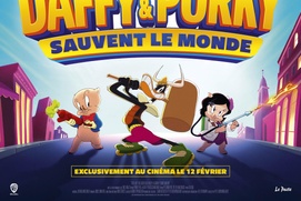 Affiche du film Looney Tunes : Daffy et Porky sauvent le monde Affiche du film Looney Tunes : Daffy et Porky sauvent le monde