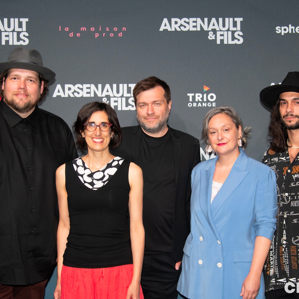 Sur le tapis rouge du film Arsenault & Fils