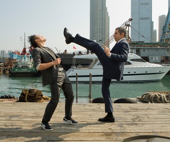 Une scène du film Johnny English Reborn