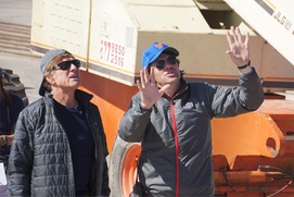 Sur le plateau du film All Is Lost Sur le plateau du film All Is Lost