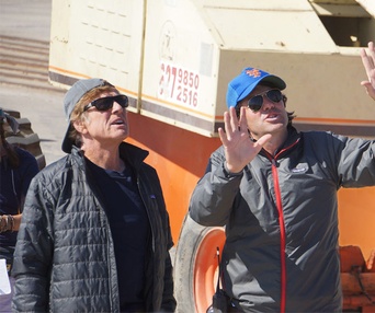 Sur le plateau du film All Is Lost