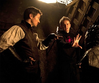 Sur le plateau du film Hansel and Gretel: Witch Hunters