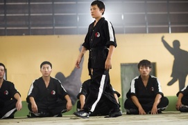 Une scène du film The Karate Kid