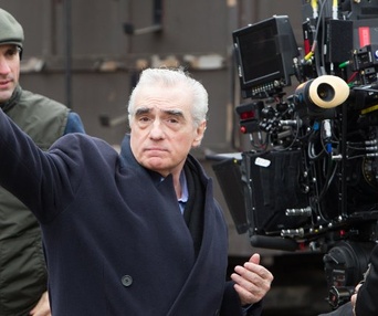 Sur le plateau du film Hugo
