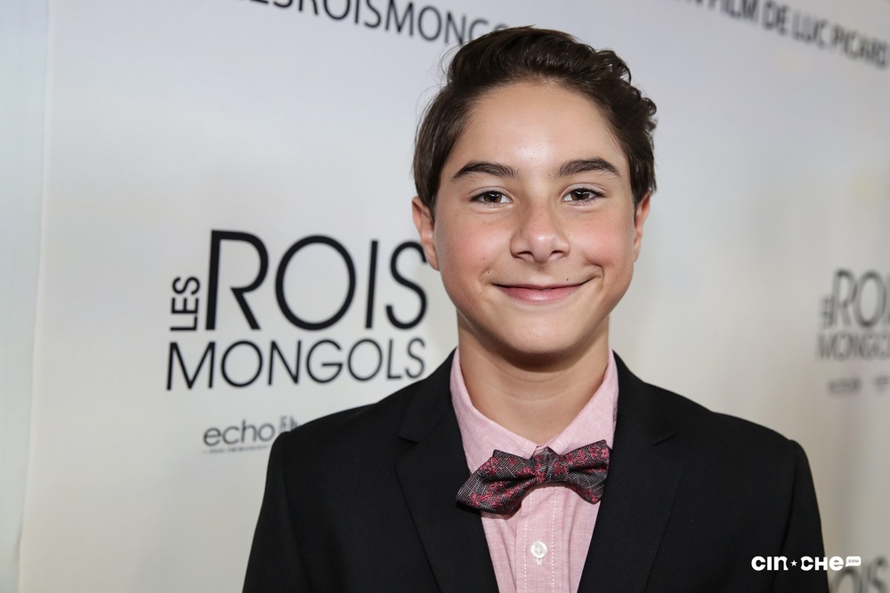 Sur le tapis rouge du film Les rois mongols