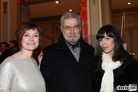 Sur le tapis rouge du film En terrains connus