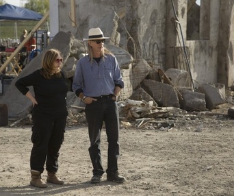 Sur le plateau du film The Lucky One