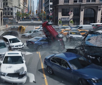 Une scène du film The Fate of the Furious