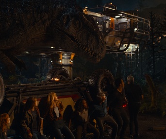 Une scène du film Jurassic World: Dominion
