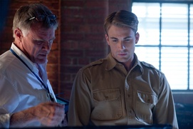 Sur le plateau du film Captain America: The First Avenger