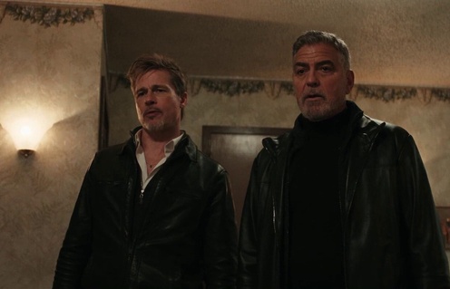 Brad Pitt et George Clooney dans Wolfs
