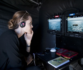 Sur le plateau du film Unbroken
