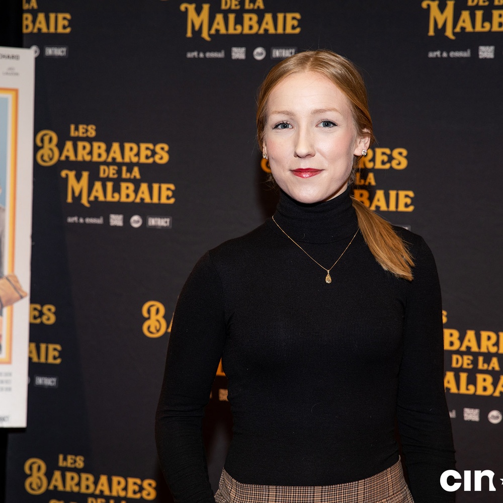 Sur le tapis rouge du film Les Barbares de La Malbaie