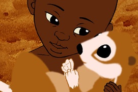Scène du film Kirikou et les bêtes sauvages