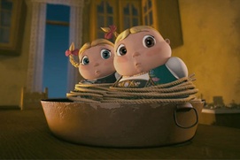 Une scène du film Hoodwinked Too! Hood vs. Evil Une scène du film Hoodwinked Too! Hood vs. Evil