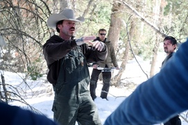 Une scène du film Wind River Une scène du film Wind River