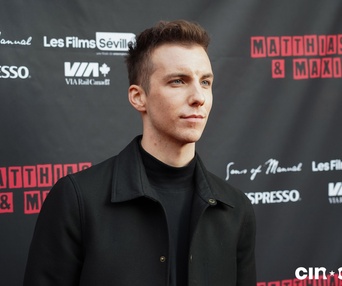 Sur le tapis rouge du film Matthias et Maxime