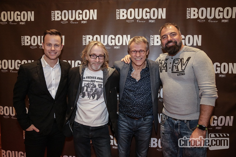 Sur le tapis rouge du film Votez Bougon