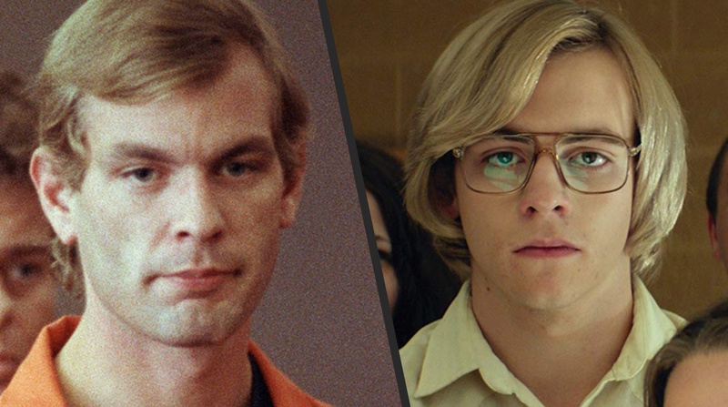 Une photo du véritable John Backderf et une scène du film My Friend Dahmer
