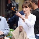 Woody Allen et Carla Bruni-Sarkozy sur le plateau de Midnight in Paris