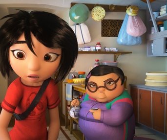 Une scène du film Abominable