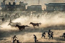 Une scène du film The Lone Ranger Une scène du film The Lone Ranger