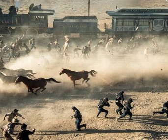 Une scène du film The Lone Ranger