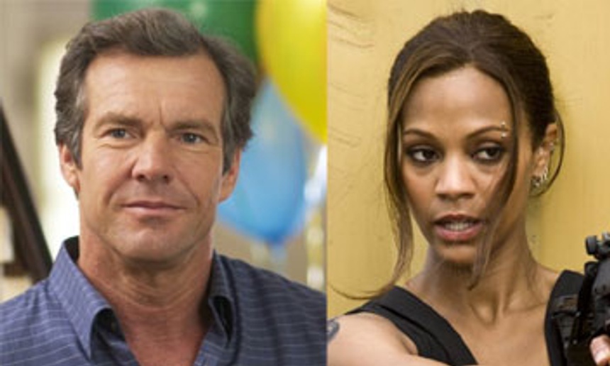 Dennis Quaid et Zoe Saldana dans The Words