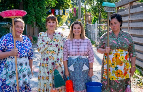 Une scène du film Nos belles-soeurs