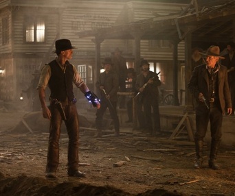 Une scène du film Cowboys & Aliens