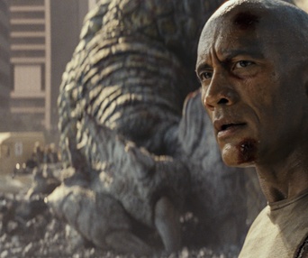 Une scène du film Rampage