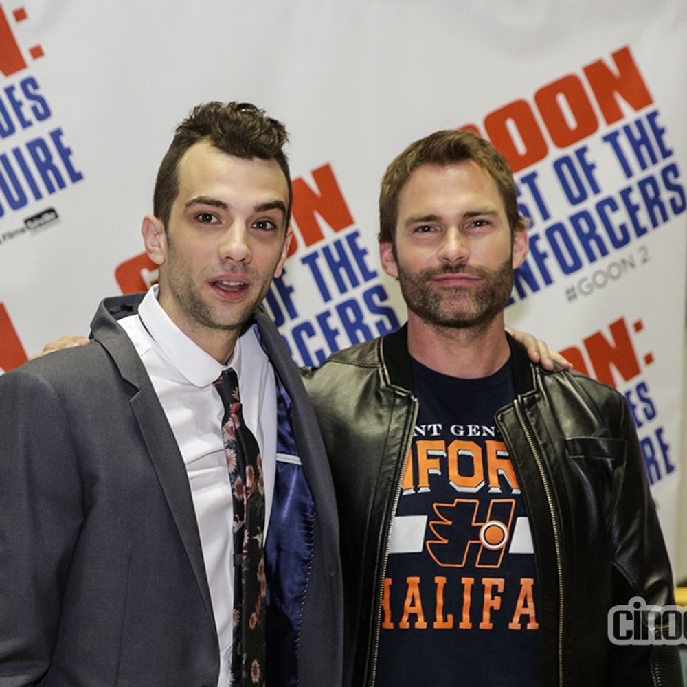 Sur le tapis rouge du film Goon: Last of the Enforcers