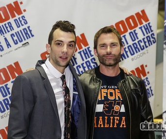 Sur le tapis rouge du film Goon: Last of the Enforcers