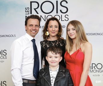 Sur le tapis rouge du film Les rois mongols