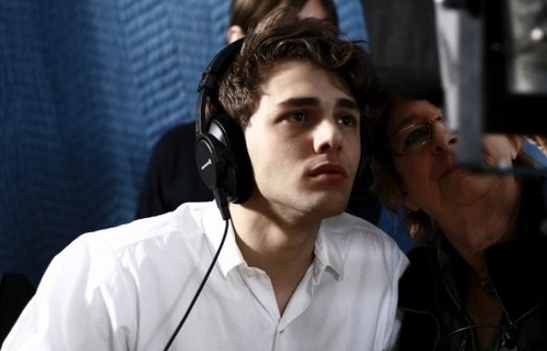 Xavier Dolan sur le plateau de J'ai tué ma mère