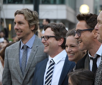 Sur le tapis rouge du film The Judge au TIFF
