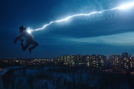 Une scène du film Shazam!