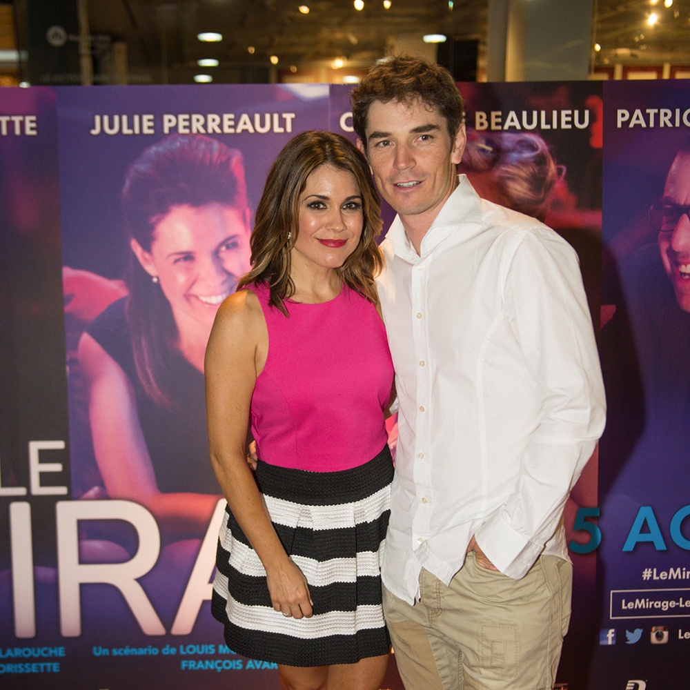 Sur le tapis rouge du film Le mirage