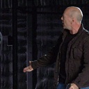 Jai Courtney en audition avec Bruce Willis pour le film A Good Day to Die Hard.