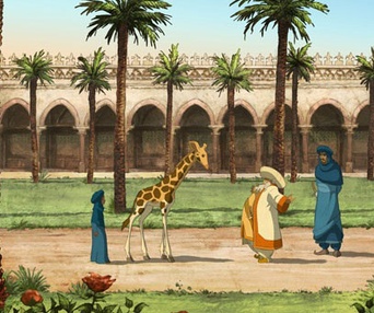 Une scène du film Zarafa