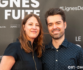 Sur le tapis rouge du film Lignes de fuite