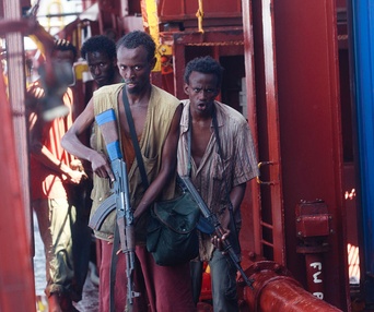 Une scène du film Captain Phillips