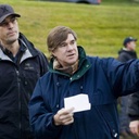 Gus Van Sant sur le plateau de Milk