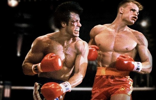 Une scène du film Rocky IV