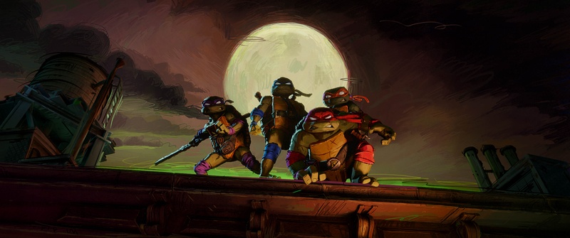 Une scène du film Teenage Mutant Ninja Turtles: Mutant Mayhem