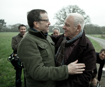 Sur le plateau du film 360