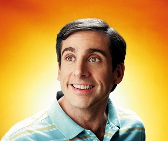 Affiche américaine du film The 40 Year-Old Virgin