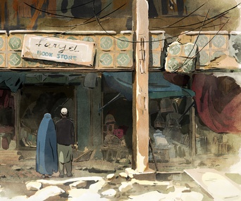 Une scène du film Les hirondelles de Kaboul