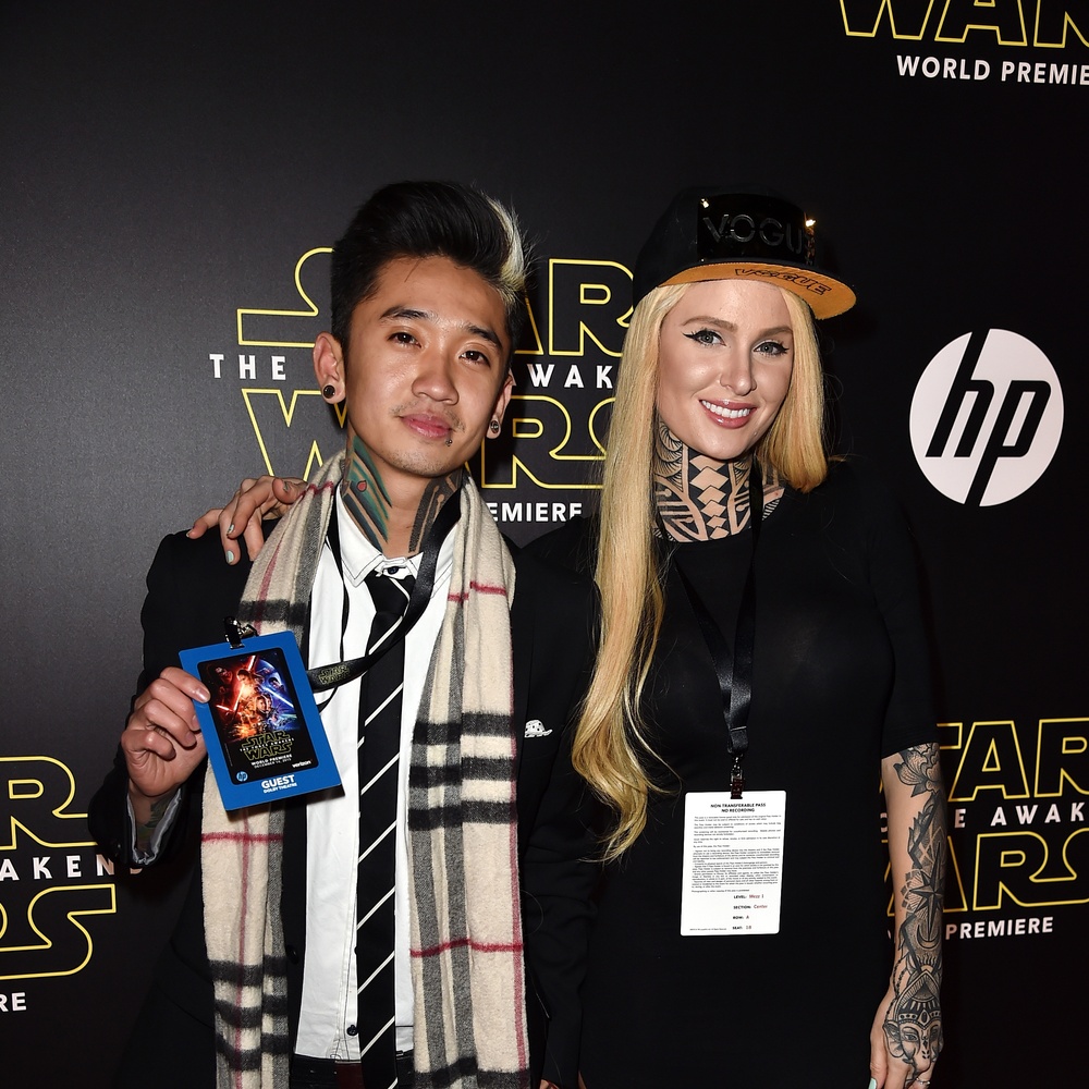 Sur le tapis rouge de Star Wars: The Force Awakens