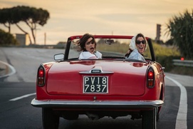 Une scène du film Folles de joie Une scène du film Folles de joie